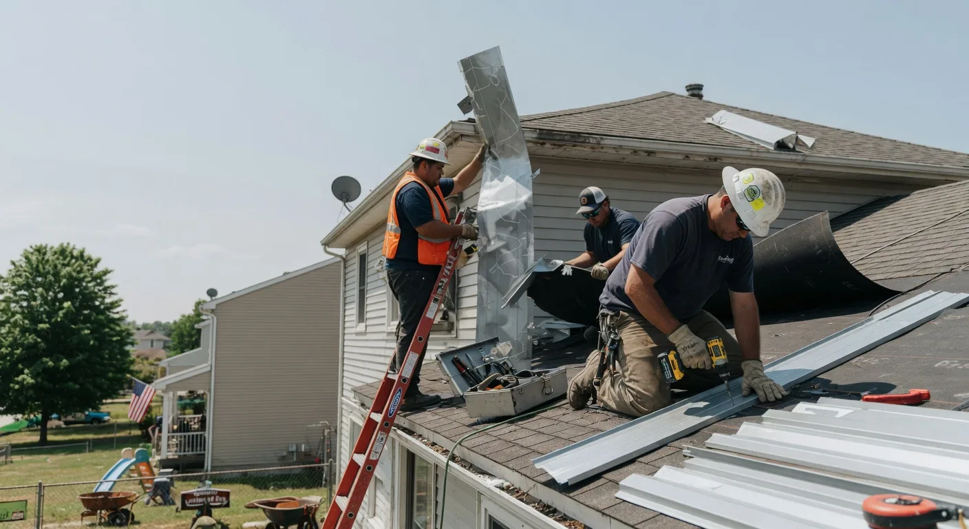 Storm Damage Metal Roof Repair in Kings Mountain, KY